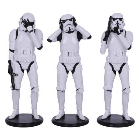 Nemesis Now’s Stormtrooper Trio – Sci-Fi Collectible Figurines in White, 14cm Height.