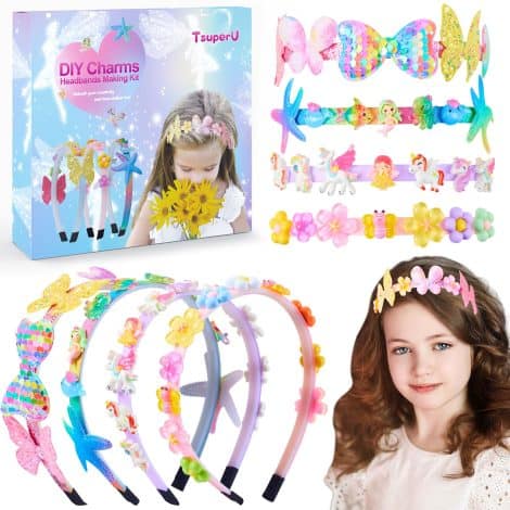 Crafty Girls: Hair Accessories and Fun Crafts – Perfect for ages 5-12. Ideal Christmas and birthday gifts!