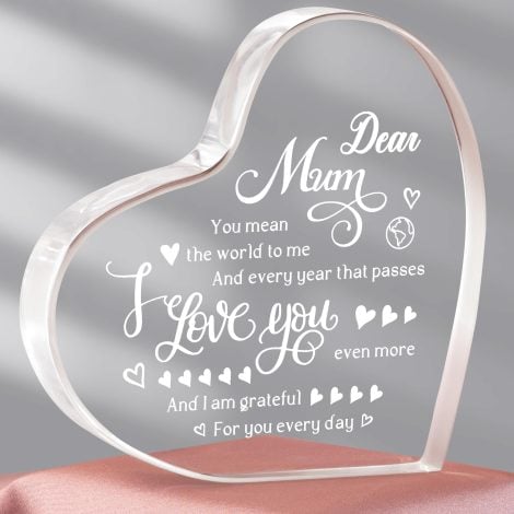 “Special Keepsake Gift for Mum: Personalized Paperweight Plaque – Ideal for Christmas, Birthdays, and Mother’s Day.”