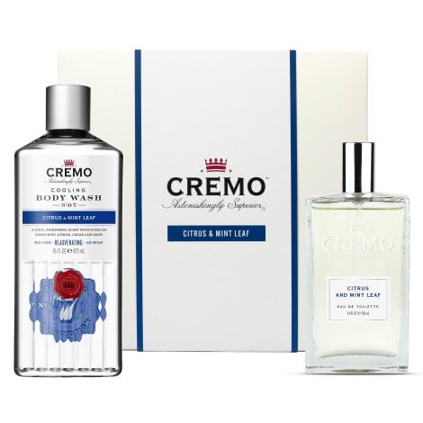 CREMO Zesty & Refreshing Men’s Gift Set – Toilet water 100ml + Shower Gel 473ml – Energizing aroma.