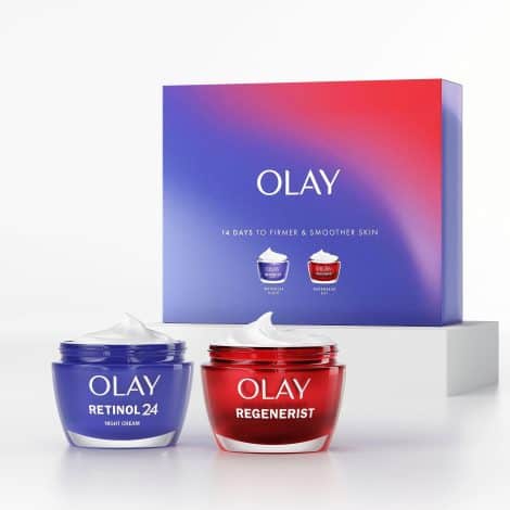 Olay Skincare Gift Set: Protect & Revitalize Creams, Perfect Christmas Treat for Women, 50ml each.