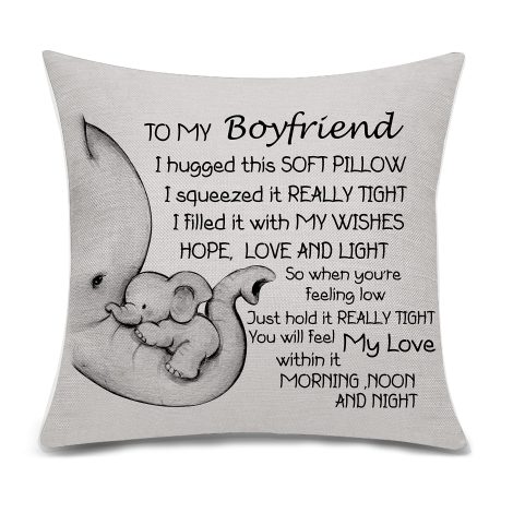 Boyfriend Gifts Cushion Cover – A thoughtful present for your boyfriend’s birthday or Valentine’s Day.