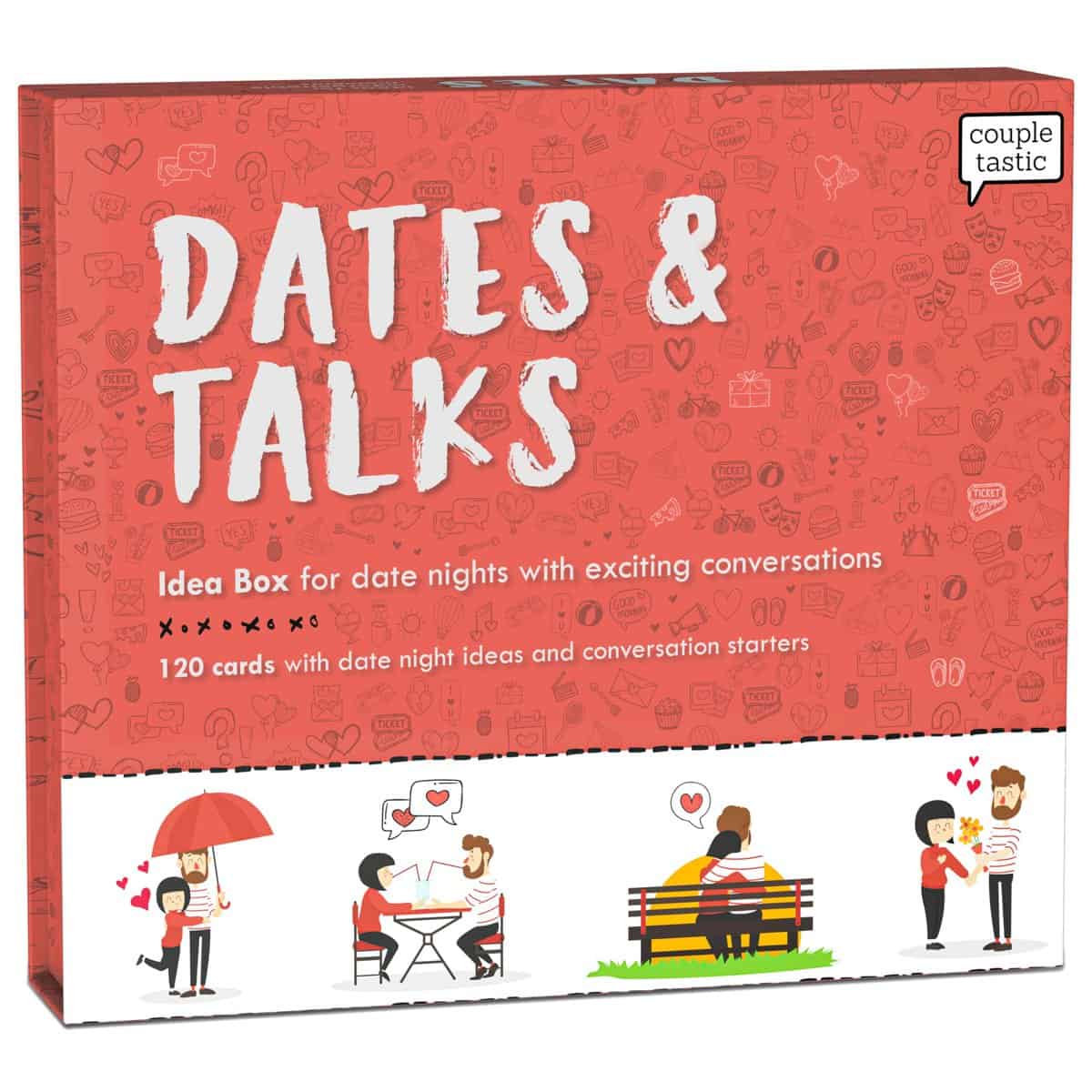 Date Night Ideas and Couples Conversation Cards - Perfect Couple Gift - Wife Birthday Gift Idea - Birthday Gift for Boyfriend Gift for Girlfriend Gift for Couple - I Love You Gift for Him - Date Ideas