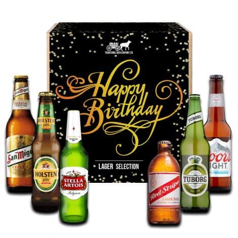 Celebrate Lager Collection: A divine birthday beer gift for him and her, crafted by Traditional Beer Company.