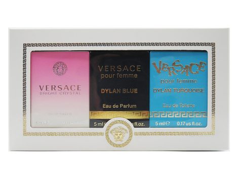 Versace 2022 Mini Collection for Women – Glamorous set with 3 x 5ml fragrances, total 15ml (Pack of 1).