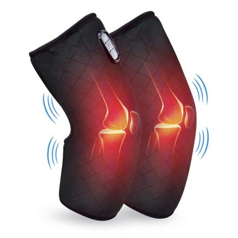 Luxurious Heated Knee Massager, Knee Brace with Massage, Vibration, and Heating for Relaxation, Improved Blood Flow. Perfect Gift for All.