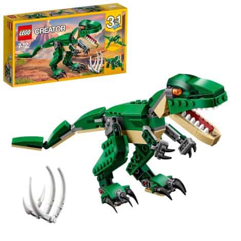 LEGO Mighty Dinosaurs – Build 3 different models – T. rex, Triceratops & Pterodactyl. Perfect Christmas gift for 7-12-year-old boys & girls.