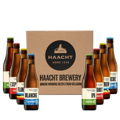 Super 8 | Assorted Belgian Beers from Haacht Brewery – Beer Gift Set Pack | (8 x 330ml bottles)