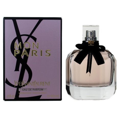 Yves Saint Laurent Mon Paris perfume in a 90 ml bottle. (aimed at a British consumer)