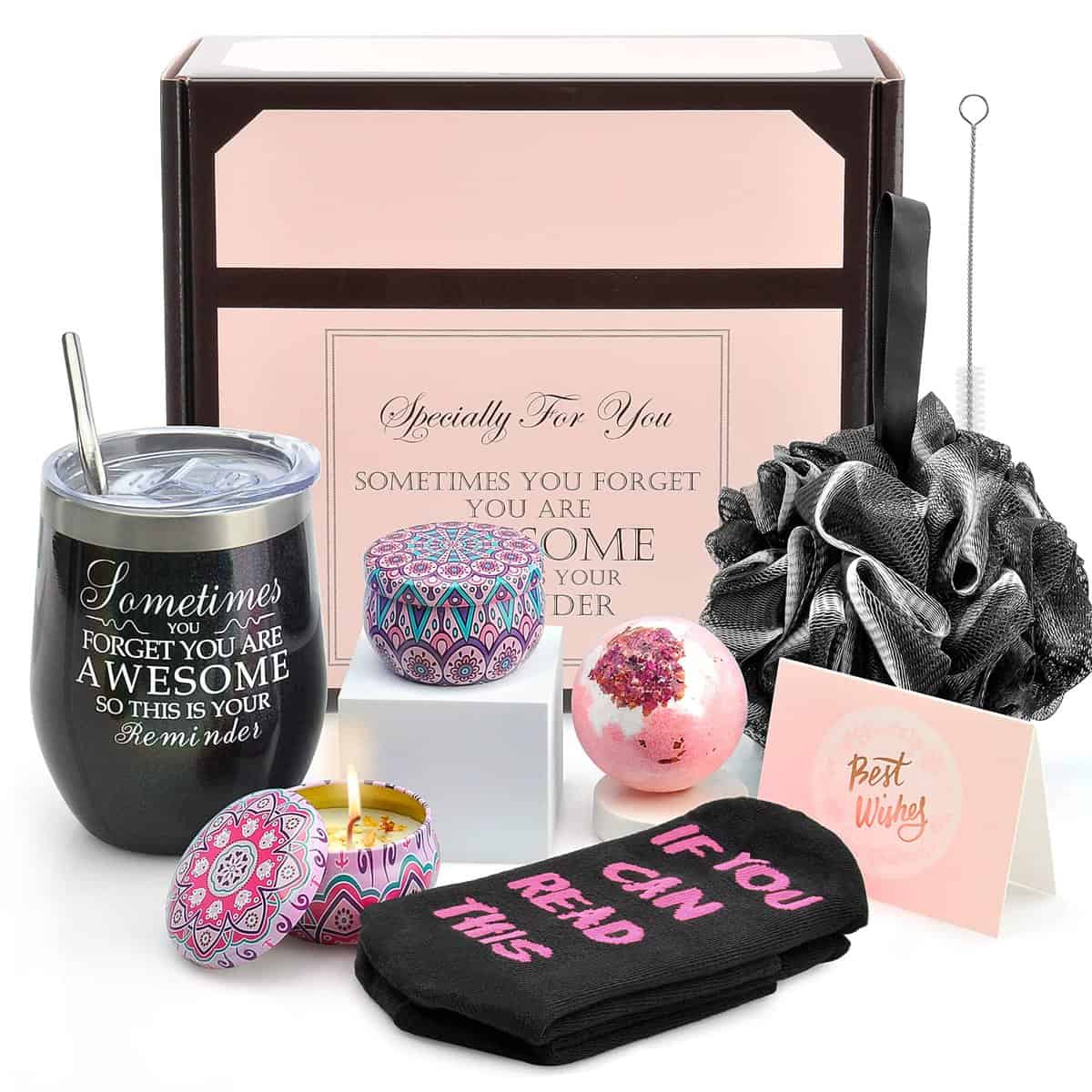 Birthday Gifts for Women, Gifts for Women, Gifts for Her, Christmas Gifts for Women, Presents for Her, Present for Women, Gifts for Friends Girlfriend Sister Mom Stainless Steel Tumbler 12Oz Black