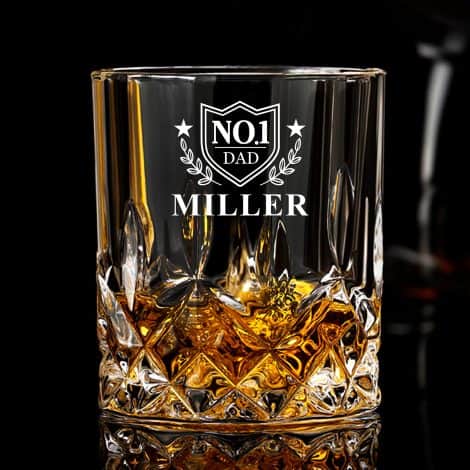 Custom engraved whiskey tumbler – perfect Father’s Day or Christmas gift for Dad, Grandpa, or hubby.