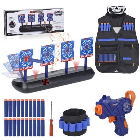 Nerf Target – Fun Electronic Shooting Game for Kids Aged 5-10, Perfect for Outdoor Fun and Gifts.