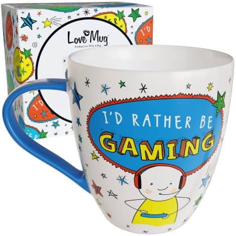 Love Mug: Perfect gaming gifts for males of all ages, including teenagers. Ideal Christmas present for gamers. 400ml capacity. Recommended by award-winning retailer.