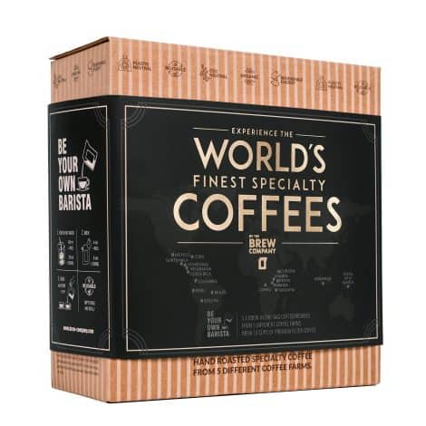 Luxury Coffee Selection – 5 Top-Quality Single Estate Speciality & Organic Coffees, Perfect Gift for all.