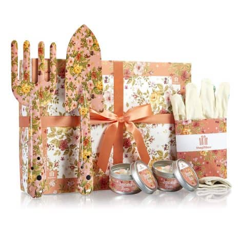 Luxury gardening gift box for mums, packed with elegant items, ideal for birthdays. (Crystalglade)