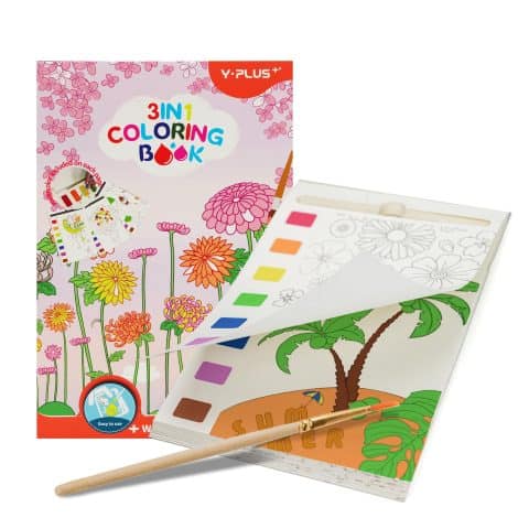 YPLUS Splash & Paint Books perfect for little ones! Let their creativity bloom with this art set.