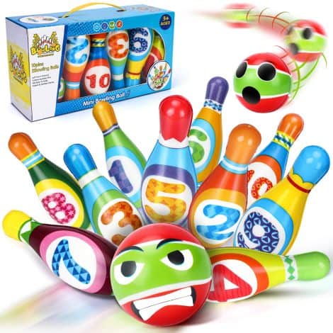 Bowling Set Toy: Fun Educational Game for Boys and Girls, Ages 3-6, Perfect Birthday or Party Gift.