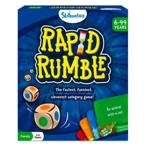 Skillmatics Rapid Rumble – Enjoyable family game night with educational toys and card games suitable for ages 6 and above, perfect for gifting.