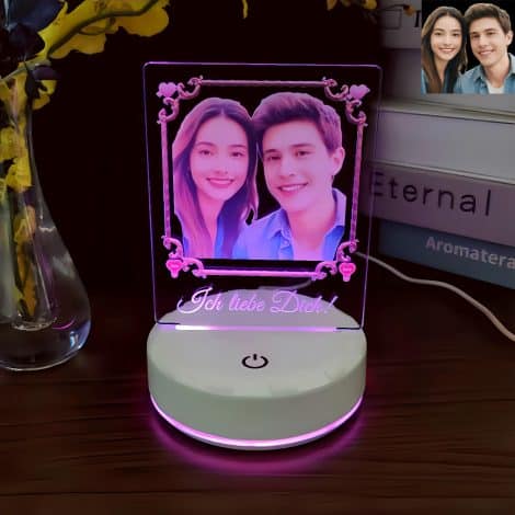 “Unique Personalized Photo Light: The Perfect Gift for Women, Mum’s Day, Birthdays, Anniversaries, and Christmas.”