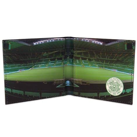 Black Celtic FC Official Football Gift with Embossed Crest – Stadium Wallet, Perfect for All Fans.