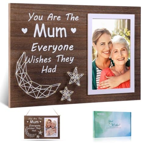 Unique Mum Photo Frame for Christmas, Birthday, Mother’s Day – Perfect Gift from Daughter/Son. Lovely present for Mums!