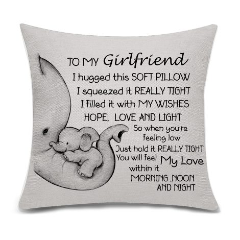 Bacmaxom Lover’s Cushion Cover – Perfect Gift for Girlfriend on Valentine’s Day or Birthday.