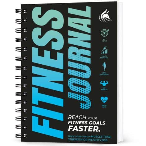 Smart Fox Fitness & Workout Diary/Planner for Daily Exercise Tracking & Goal Setting – A5 Size (Ocean Blue)