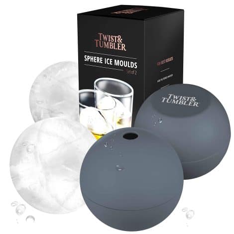 Stylish Gift Box: Twist & Tumbler™ ICE Ball Makers create perfect Japanese ice spheres for your whiskey or gin.