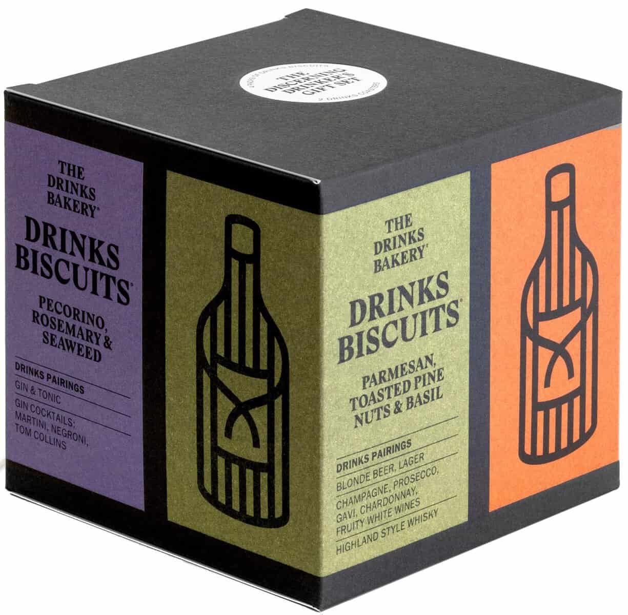 The Drinks Bakery Discerning Drinker’s Gift Set | Gift Set Expertly Paired to Great Drinks | Award Winning Drinks Biscuits as Seen on Dragons’ Den | Made in Scotland |