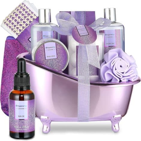 Lavender Sanctuary: British-made set of 10 spa gifts for ladies to indulge in ultimate relaxation.