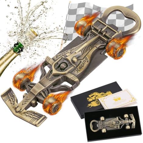 LKKCHER Racing Car Bottle Opener, Perfect gift for British Racing Fans. Ideal for Fathers, Men, and Grandads.