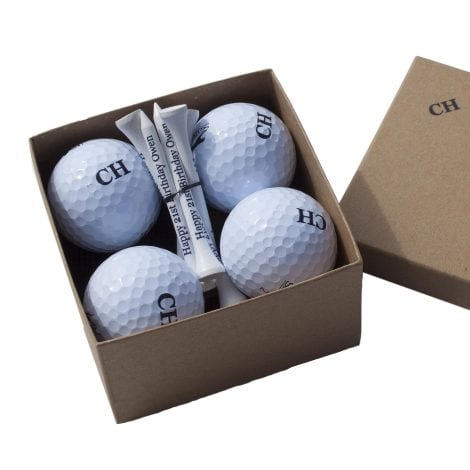 Customized Golf Balls and Tees Gift Set, the perfect present for golf enthusiasts.