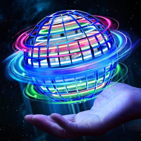 Magic Flying Spinner Ball Toy with LED Lights, Hand Controlled Hover Ball, Perfect Gifts for Kids.