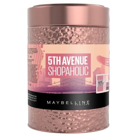 Maybelline Women’s Makeup Gift Set, 5th Avenue Shopaholic edition (includes mascara, eyeshadow palette, and lipstick).