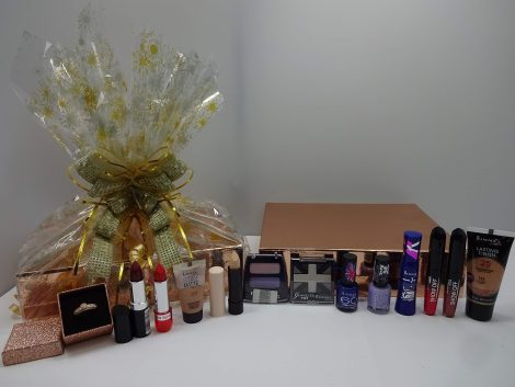 Rimmel London 11-piece Makeup Set in a Gift Box with Free Foundation and Crystal Ring.