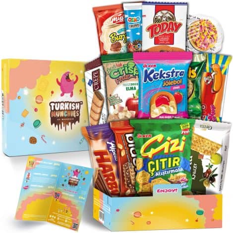 Midi Global Food Hamper: Indulge in diverse flavors, surprise loved ones with unique treats, including retro Turkish snacks.