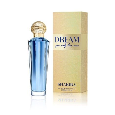 Shakira Perfume – Dream by Shakira, a long-lasting, fresh and feminine fragrance with vanilla, citrus, and floral notes. Ideal for day wear, in 80 ml.