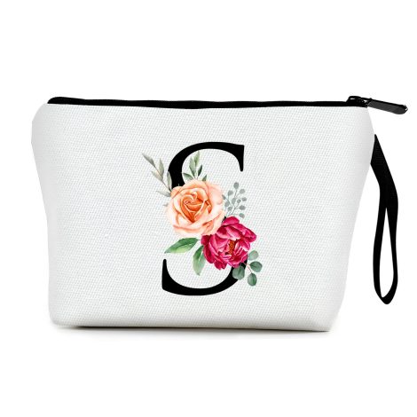 Customizable cosmetics pouch for ladies, ideal for gifting on various occasions like birthdays, Christmas, weddings, and friendship. (Maximum 15 words)