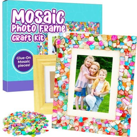 Violet Bug Artist Set: Personalize a Mosaic Frame – Ideal for Kids 6+. Perfect Gift for 10-year-olds, Teenage Girls, Crafty Children 7-9.