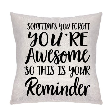 Lecent Inspirational Pillow Covers – the perfect reminder to amazing women on birthdays or for colleagues.