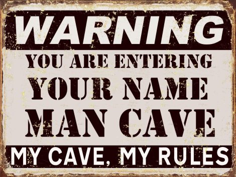 Customized metal sign for a man cave, pub, bar, shed, or bedroom – retro novelty gift.