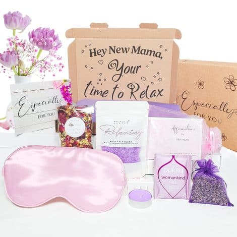 Bellalisia New Mum Pamper Kit: Indulgent baby shower gifts for expectant mothers, promoting relaxation and self-care.