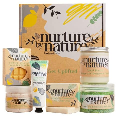 Nurture with Natural Relax & Elevate Treats for Ladies – Organic Spa Self-Care Kit for Indulgent Bathing. Ideal for Birthdays and Mother’s Day.