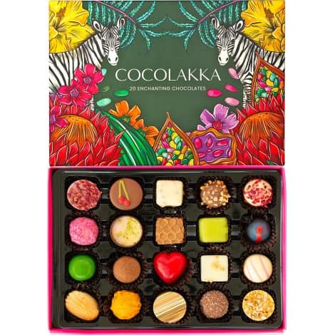 CocoLakka – A beautifully curated box of 20 exquisite chocolates, perfect for Christmas, anniversaries, birthdays, for anyone.