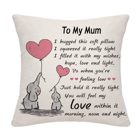 Mum-1 – A Thoughtful Gift for Mum, Thanksgiving Cushion Cover to Show Your Love.