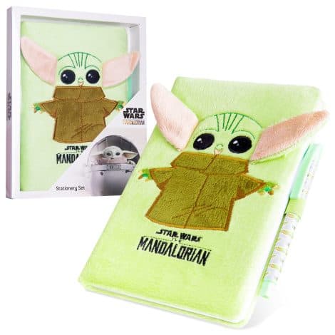 Disney The Mandalorian Notebook and Pen Set: Perfect gift for kids, featuring Baby Yoda!