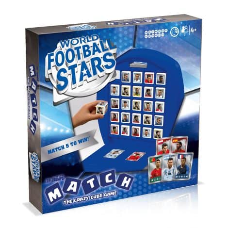 World Football Stars Match: The Ultimate Football Cube Game. Play with Messi, Ronaldo, Neymar, and Kane. Ideal gift for kids aged 4+.