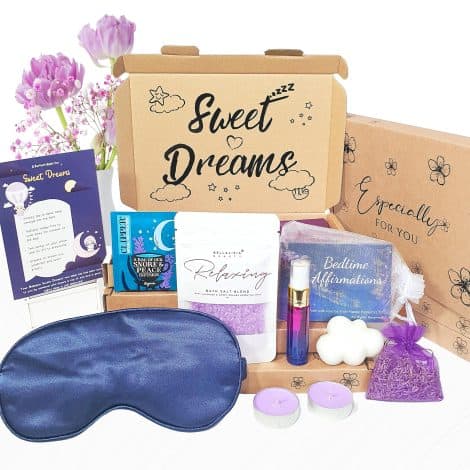 Bellalisia Sleep Gift Set: Lavender Relaxation Package for a Blissful Night’s Rest and Tranquility.