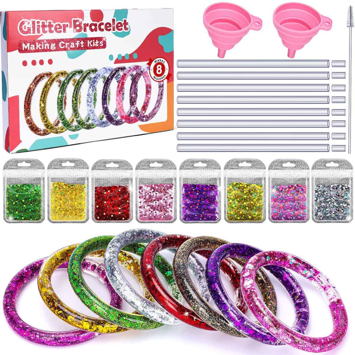 Kids Bracelet Making Kits Gifts: Toys Age 5 6 7 8 9 10 Arts and Crafts Sets for Birthday Party Bag Fillers Supplies Toy for 4-11 Year Old Girl Boy Friendship Bracelet Craft Kit Presents1