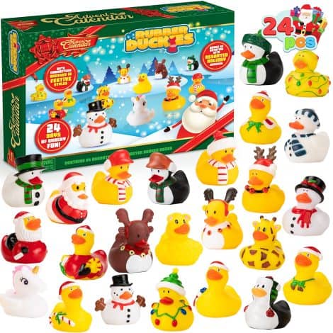 2023 JOYIN Advent Calendar: 24-day Christmas countdown with Rubber Duck surprises, perfect for kids’ festive fun!